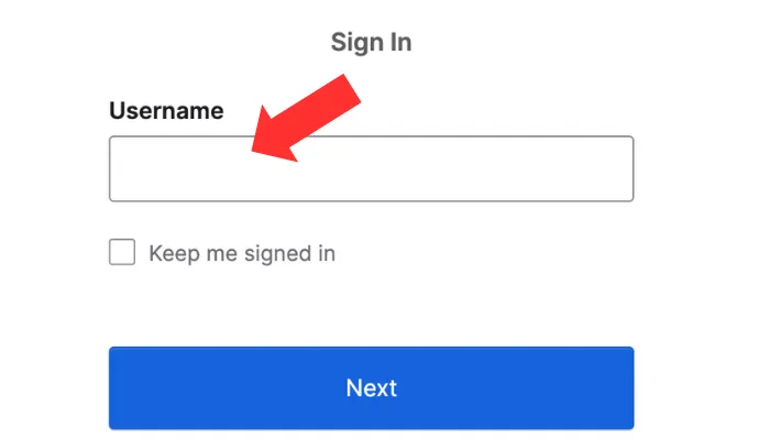 Screenshot of Sign In Screenshot of Sign In